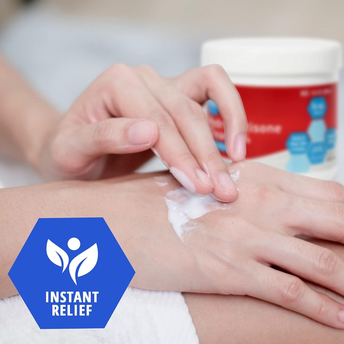 MedPride 1% Hydrocortisone Cream Maximum Strength Anti Itch Cream - 16oz. Jars - 24/cs.