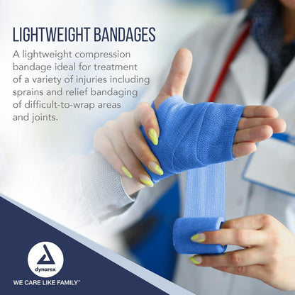 Dynarex Sensi Wrap, Self-Adherent, Dark Blue