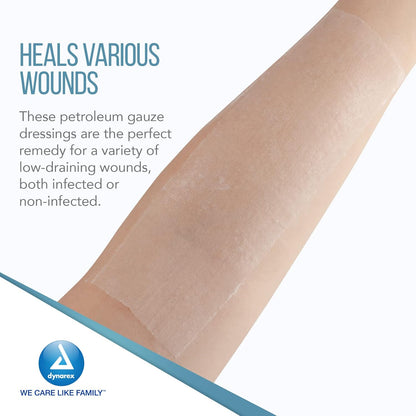 Dynarex Petroleum Gauze Dressing, 3" x 9"