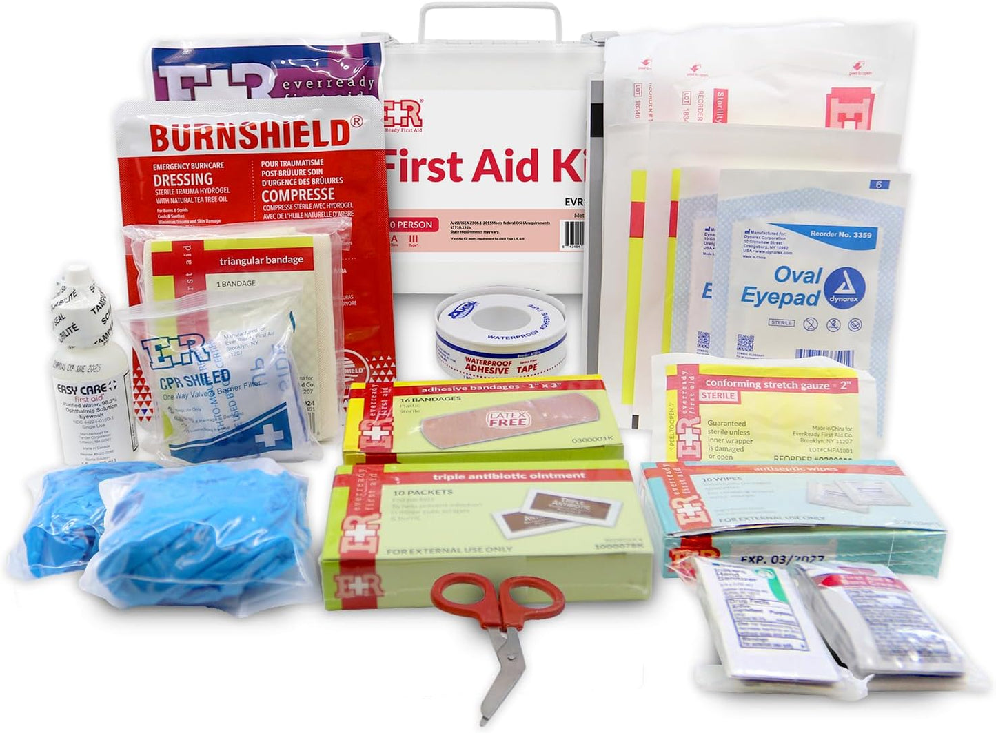 10-Person First Aid Kit – Metal Case