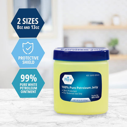 Medpride 100% Original Petroleum Jelly Skin Protectant, 8 oz each (24 Count)
