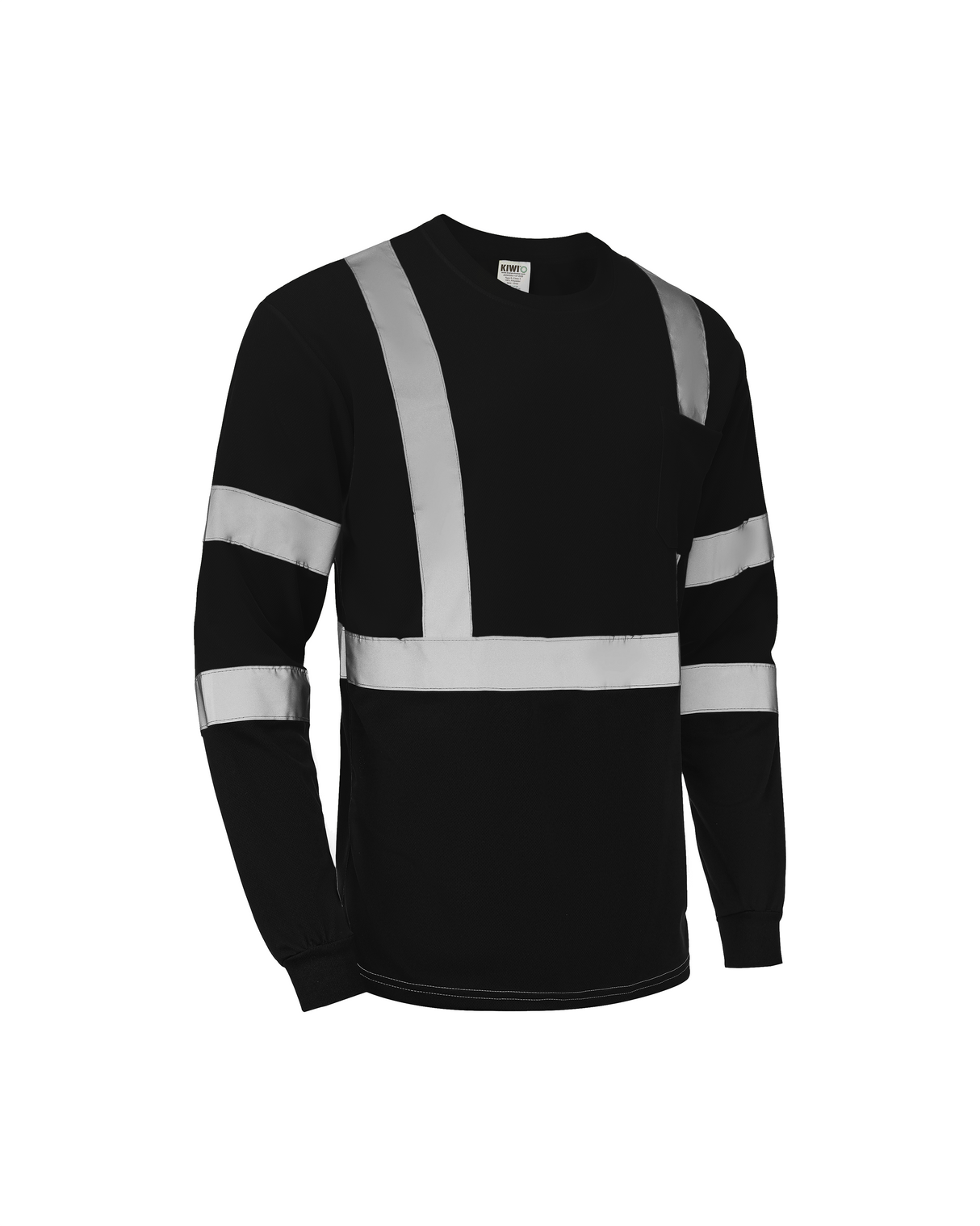 Kiwi High Visibility ANSI/ISEA 107-2020 Reflector Black Long Sleeve Safety Shirt [R73300]