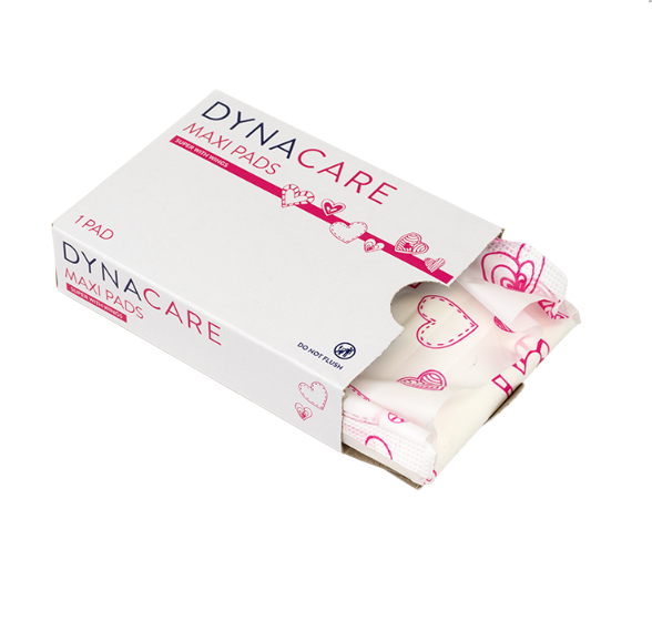 Dynacare Maxi Pads Super w/Wings, #4 box, 200/case (200 Count)