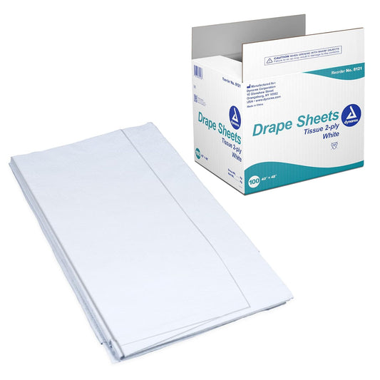 Dynarex Drape Sheets, 40" x 48" (100 Count)