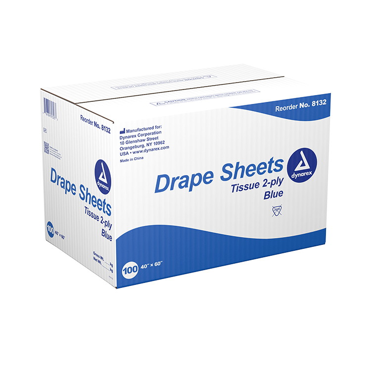 Dynarex Drape Sheets, 40" x 60" (100 Count)