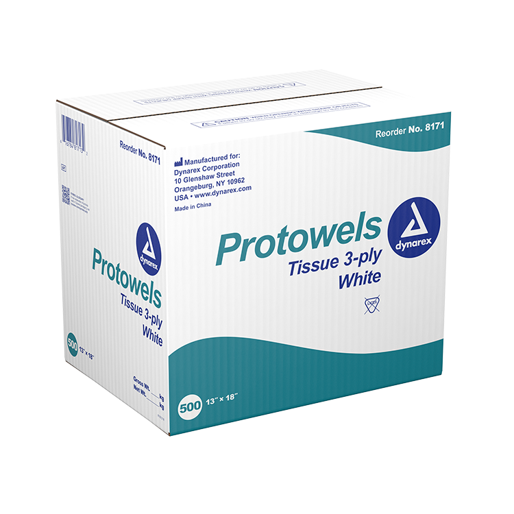 Dynarex Protowels, 13 x 18 - 3Ply (500 Count)