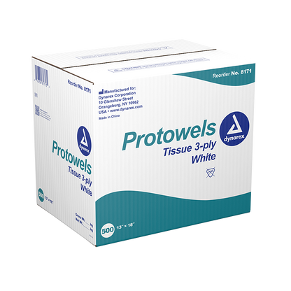 Dynarex Protowels, 13 x 18 - 3Ply (500 Count)