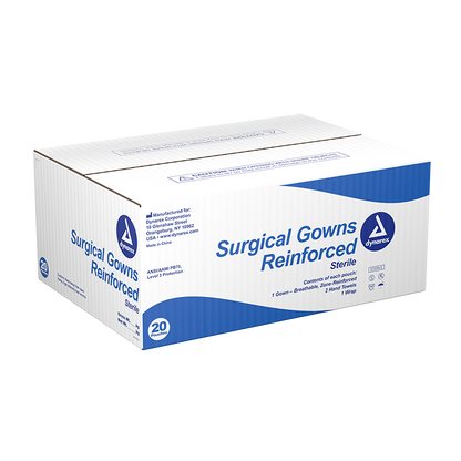 Dynarex Surgical Gowns Reinforced (20 Count)