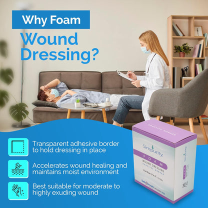 Safe N Simple Simpurity Foam with Adhesive Border (192 Count)