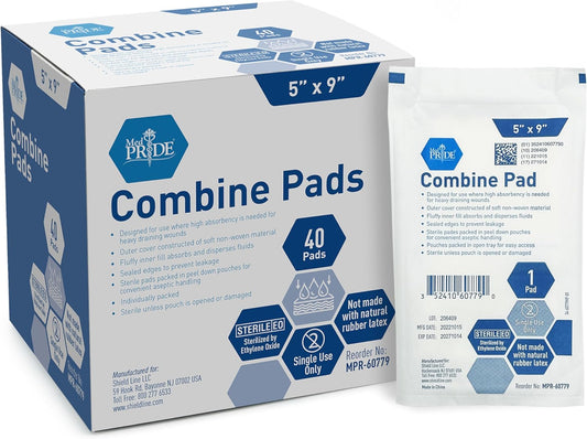 MedPride Sterile Abdominal - ABD Combine Pads | For Heavy Draining Wounds