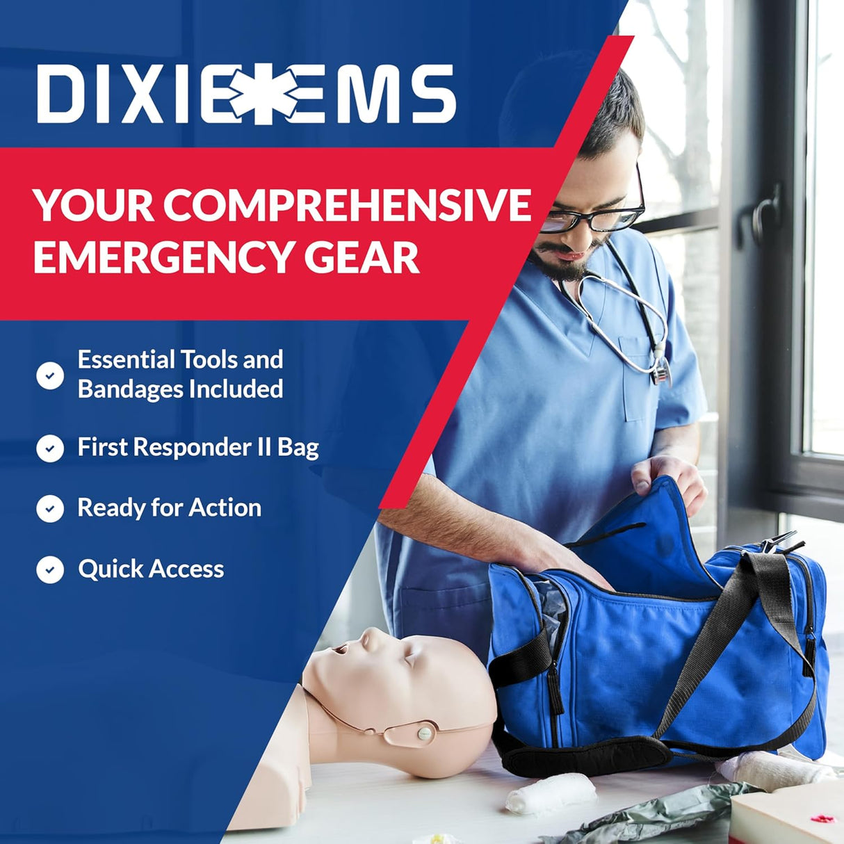 Fully Stocked First Responder Trauma Kit