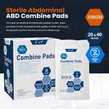 MedPride Sterile Abdominal - ABD Combine Pads | For Heavy Draining Wounds
