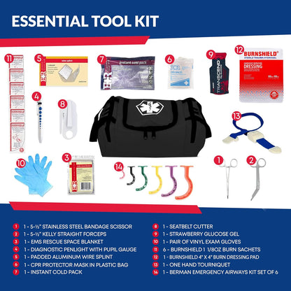 Fully Stocked First Responder Trauma Kit
