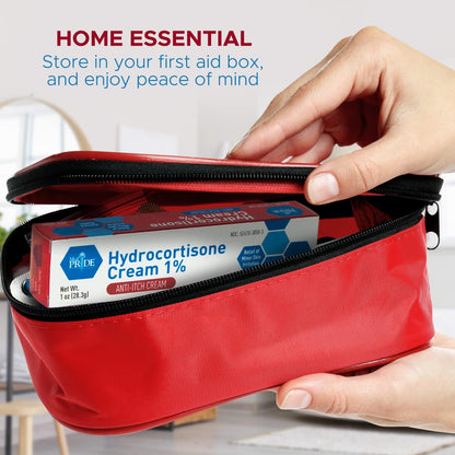 MedPride Hydrocortisone Cream 1% Dermatitis Cream Anti Itch Cream for Itchy Skin Relief, 1oz. Tubes - Indv. Boxed - 72/cs.