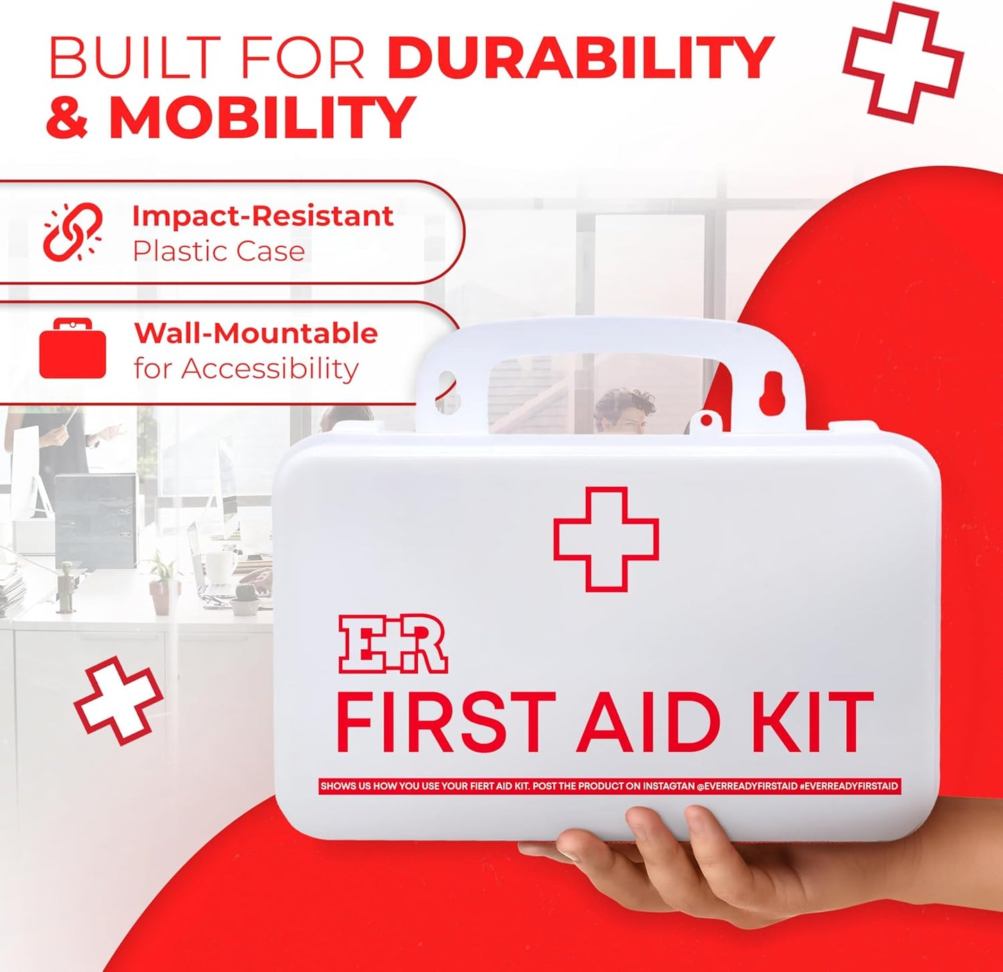 Fully Stocked First Aid Kit - ANSI Class B