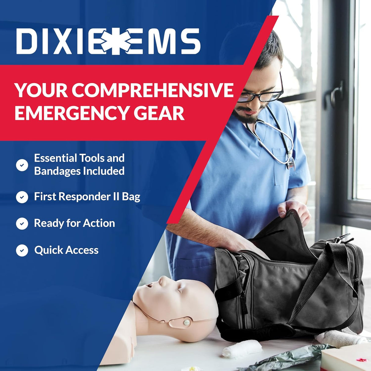 Fully Stocked First Responder Trauma Kit