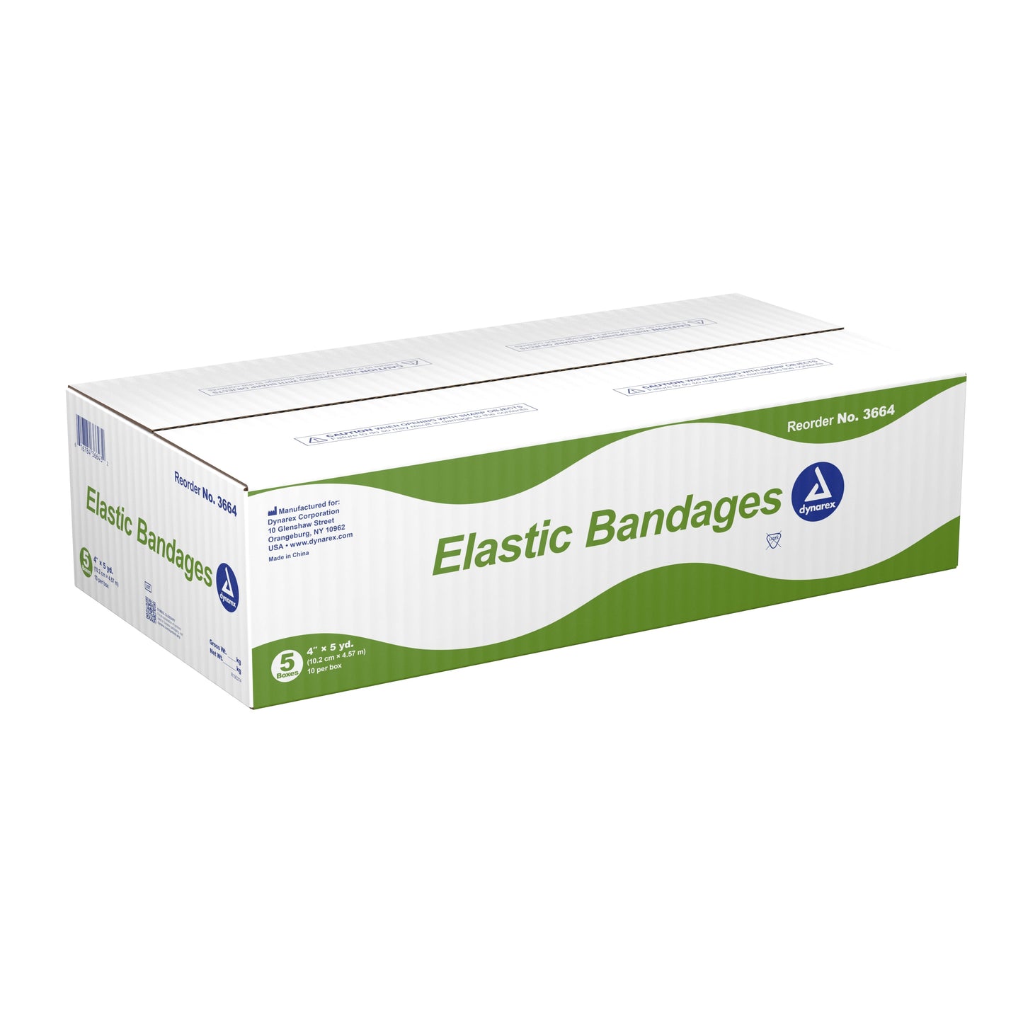 Dynarex Elastic Bandages, 10ea/bx, 5bxs/cs (50 Count)