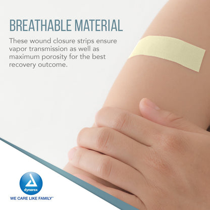 Dynarex SecureStrip Adhesive Wound Closures - Sterile, 50ea/bx, 4bxs/cs (200 Count)