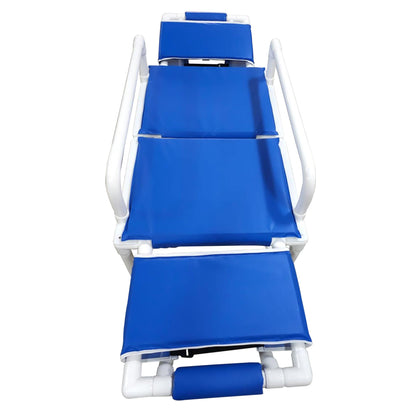 MJM International 920-FD-PAD Shower gurney with fold down head and foot section with closed cell water proof foam pad