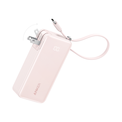 Anker Power Bank (10K, Fusion, Built-In Cable)