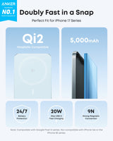 Anker Nano Power Bank (5K, MagGo, Slim)
