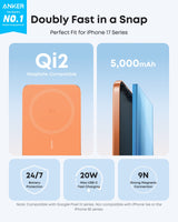 Anker Nano Power Bank (5K, MagGo, Slim)