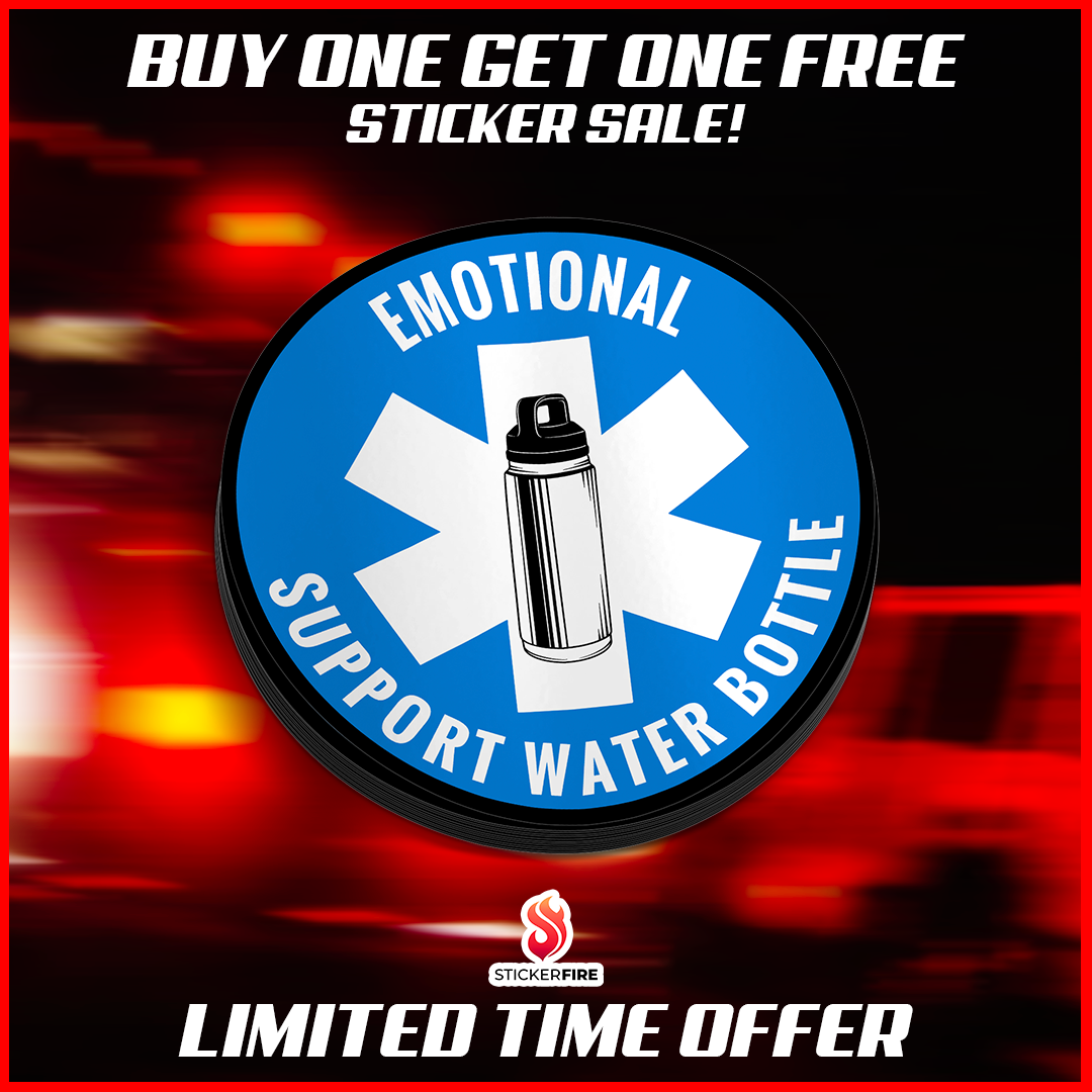 Emotional Support Water Bottle Sticker