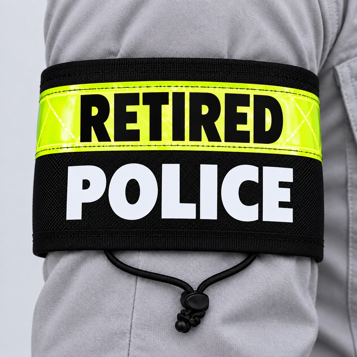 RETIRED POLICE armband with reflective
