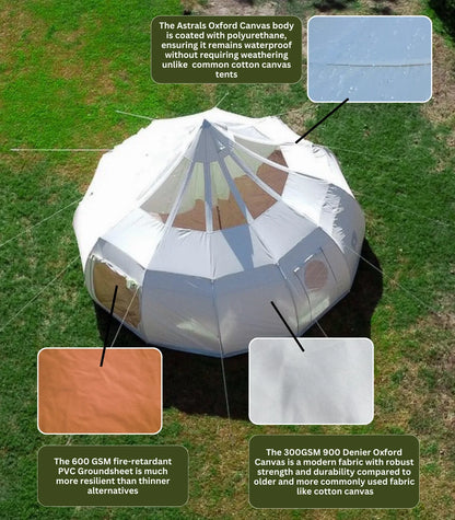 Astral Glamping Tent | 3 Sizes | 13, 16, 20-Foot