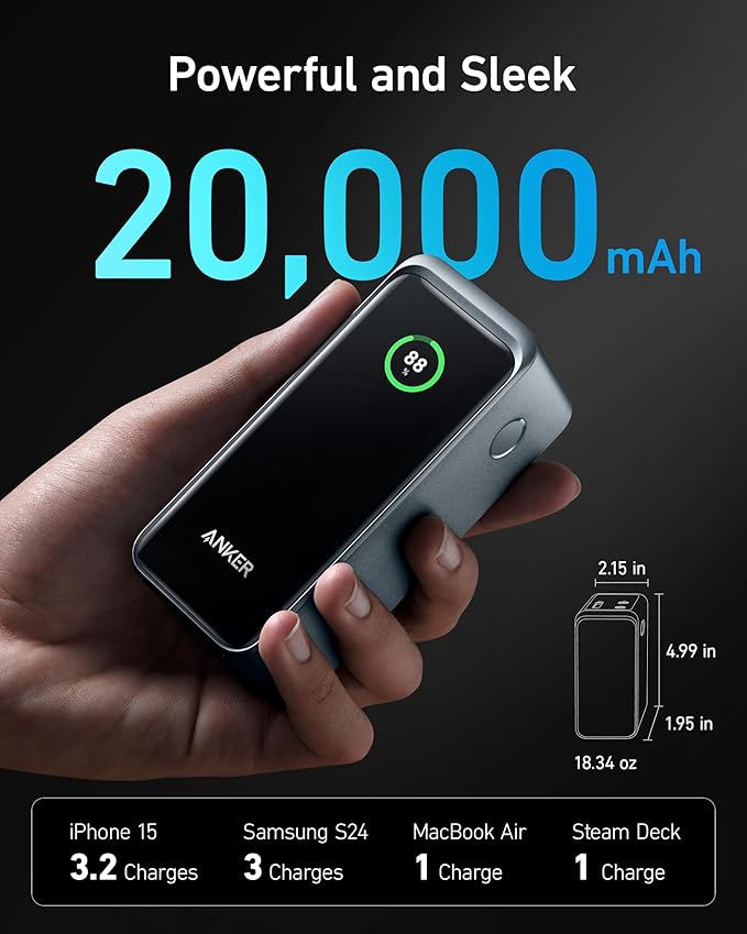 Anker Prime Power Bank (20K, 200W)
