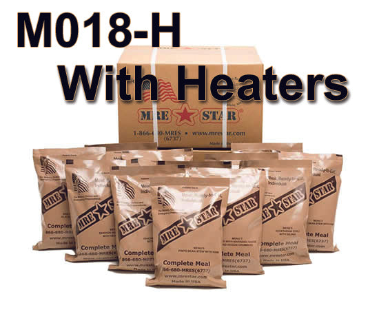 MRE Meals – Standard Variety with Heaters