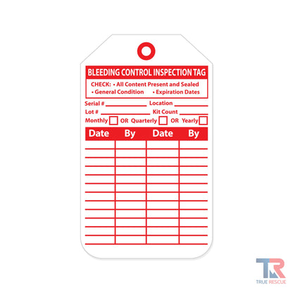 Bleeding Control Inspection Tag
