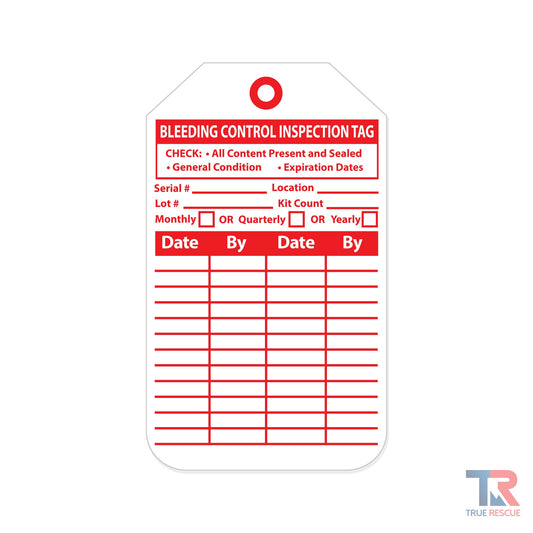 Bleeding Control Inspection Tag