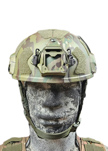 Ballistic Helmet RT2 High Cut Helmet: Tested to LEVEL IIIA (Included Arc Rails, Padding, Straps)