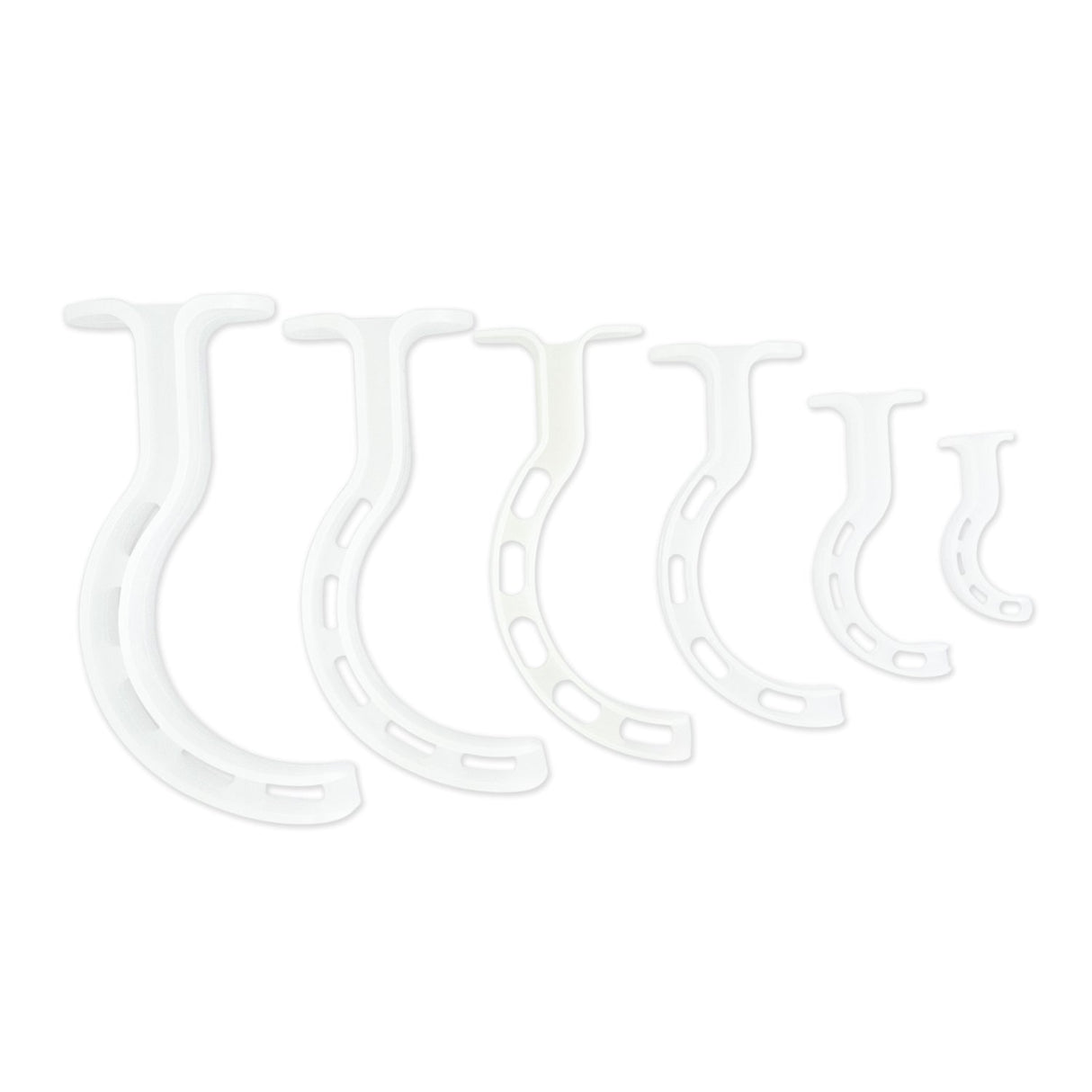 LINE2design Berman Oral Airway Kit Clear Polyethylene Plastic Material - 6 Pack