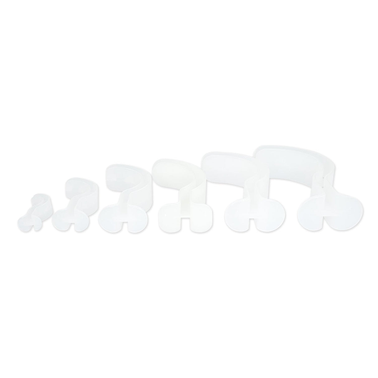 LINE2design Berman Oral Airway Kit Clear Polyethylene Plastic Material - 6 Pack