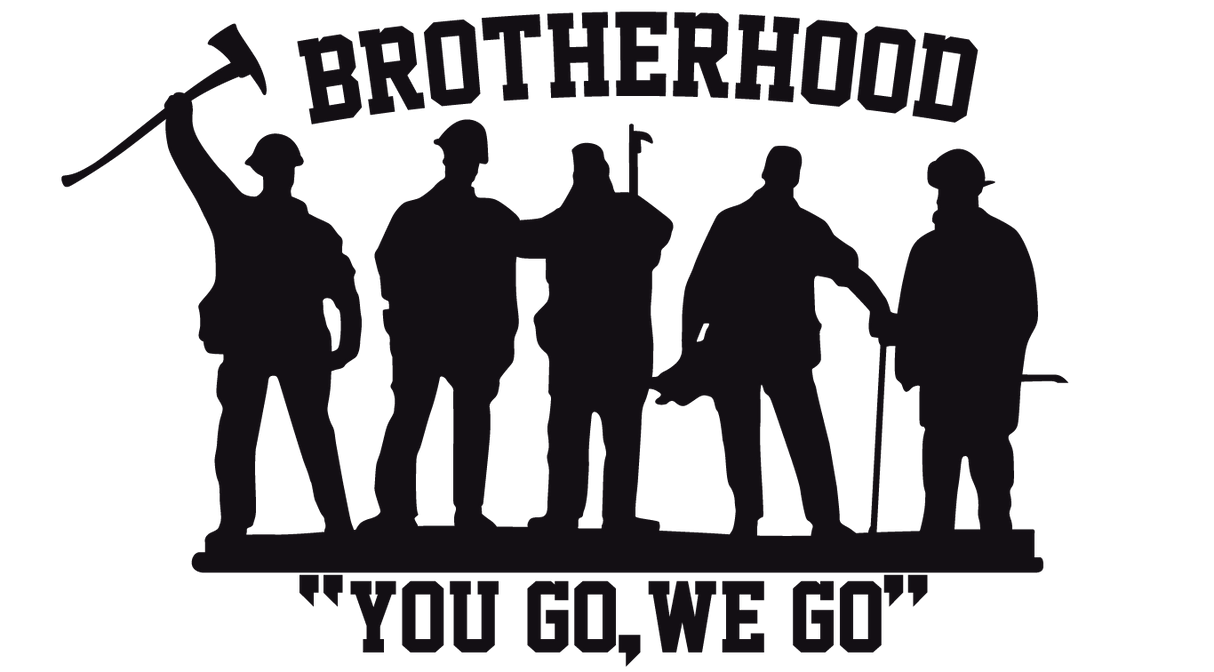 BROTHERHOOD YOU GO WE GO WINDOW DECAL