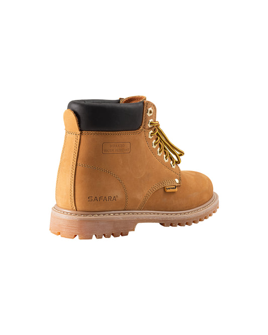 Safara Premium Wheat Nubuck 6" Water Resistant Work Boots [R6611]