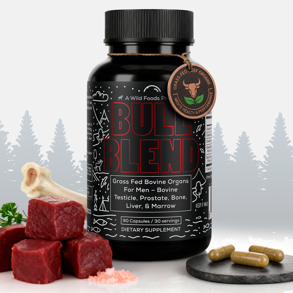Bull Blend, 30 servings – Natural Male Hormone & Energy Support