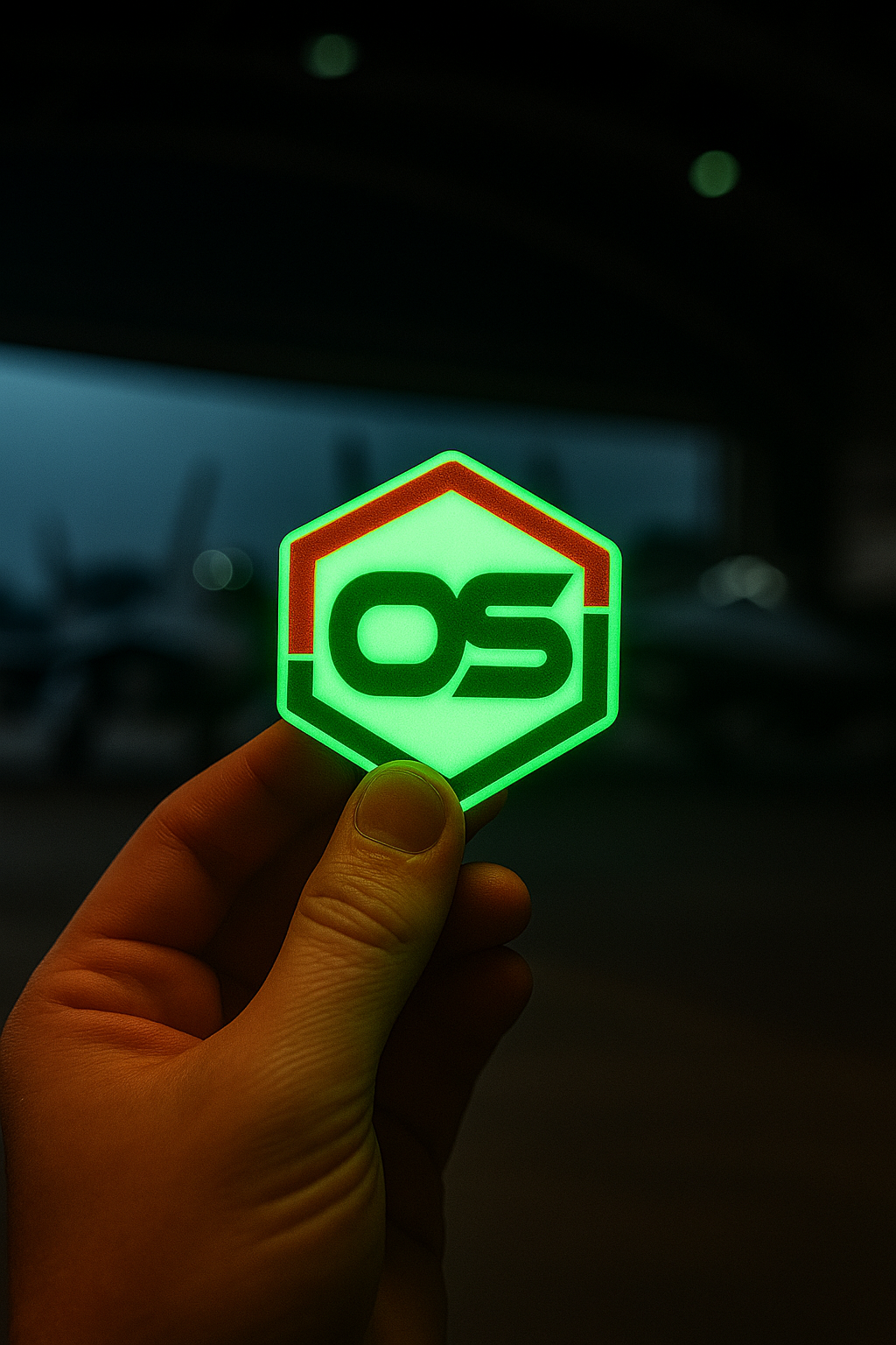 ONE SHEAR® Limited Edition Ghost Glow Sticker 2.5"