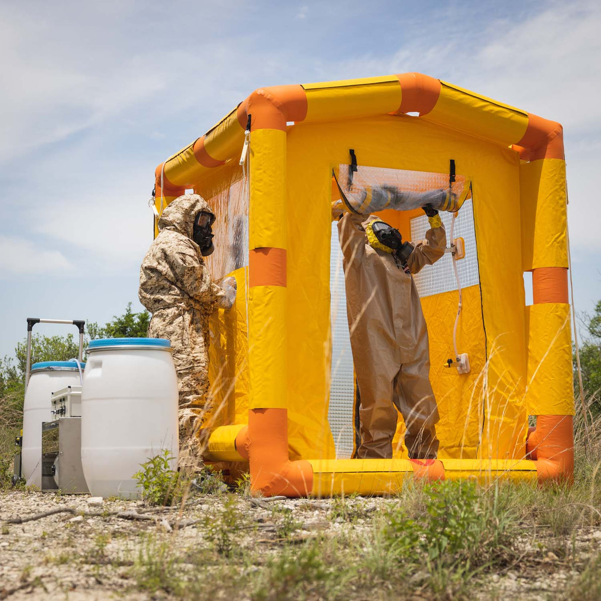 MIRA Safety DS-1 Portable Decontamination Shower: Rapid On-Site CBRN Decontamination