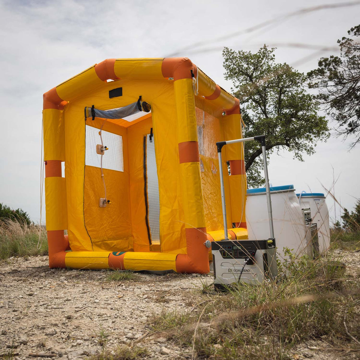 MIRA Safety DS-1 Portable Decontamination Shower: Rapid On-Site CBRN Decontamination