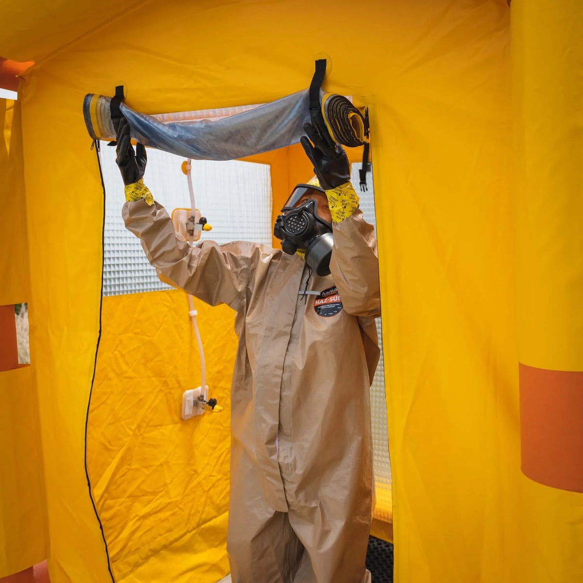 MIRA Safety DS-1 Portable Decontamination Shower: Rapid On-Site CBRN Decontamination