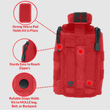 Premium Tactical IFAK Kit w Rip-Away Velcro, SOF Tourniquet & CELOX