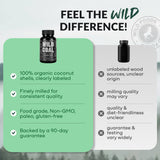 Activated Charcoal Capsules, 60 servings - Made from 100% Organic Coconuts