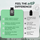 Activated Charcoal Capsules, 60 servings - Made from 100% Organic Coconuts