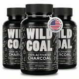 Activated Charcoal Capsules, 60 servings - Made from 100% Organic Coconuts