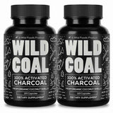 Activated Charcoal Capsules, 60 servings - Made from 100% Organic Coconuts