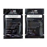 LINE2design Chest Seal, Occlusive Dressing, Open Chest Wound, Trauma First Aid, 2 Pack