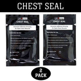 LINE2design Chest Seal, Occlusive Dressing, Open Chest Wound, Trauma First Aid, 2 Pack